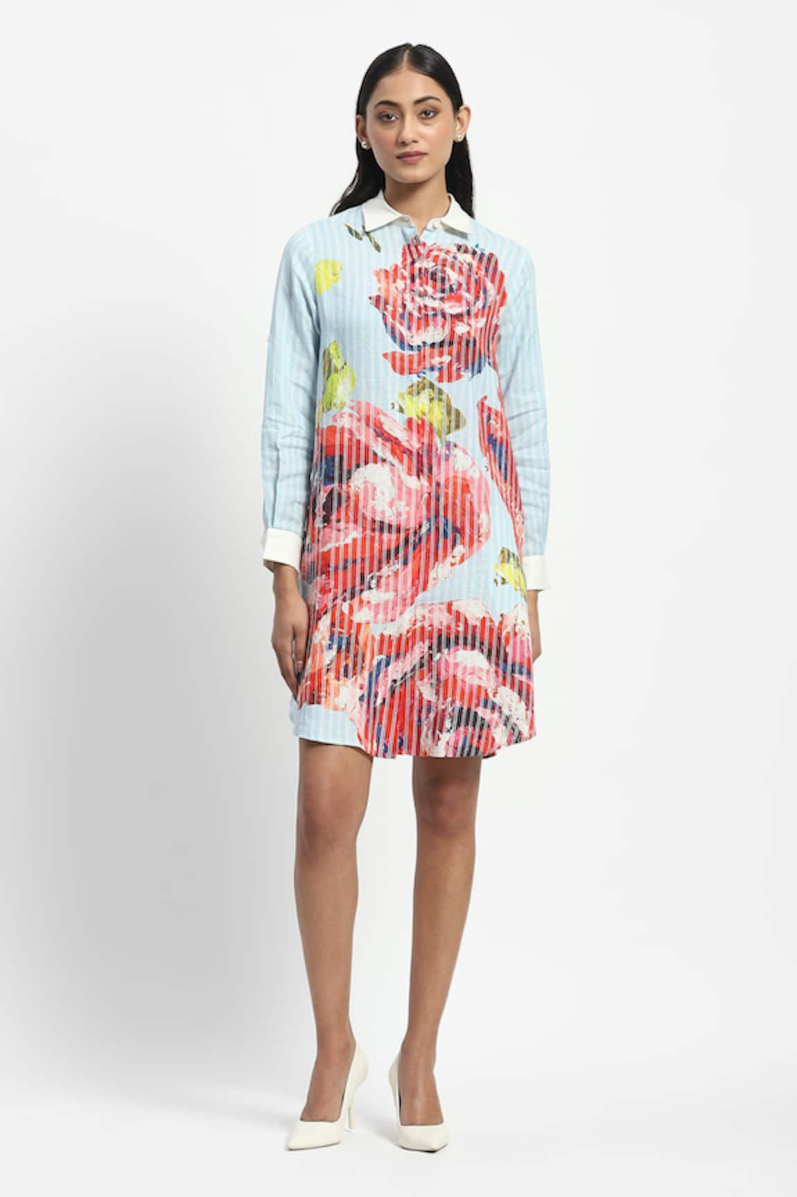 Satya Paul Peppy Floral Print Dress