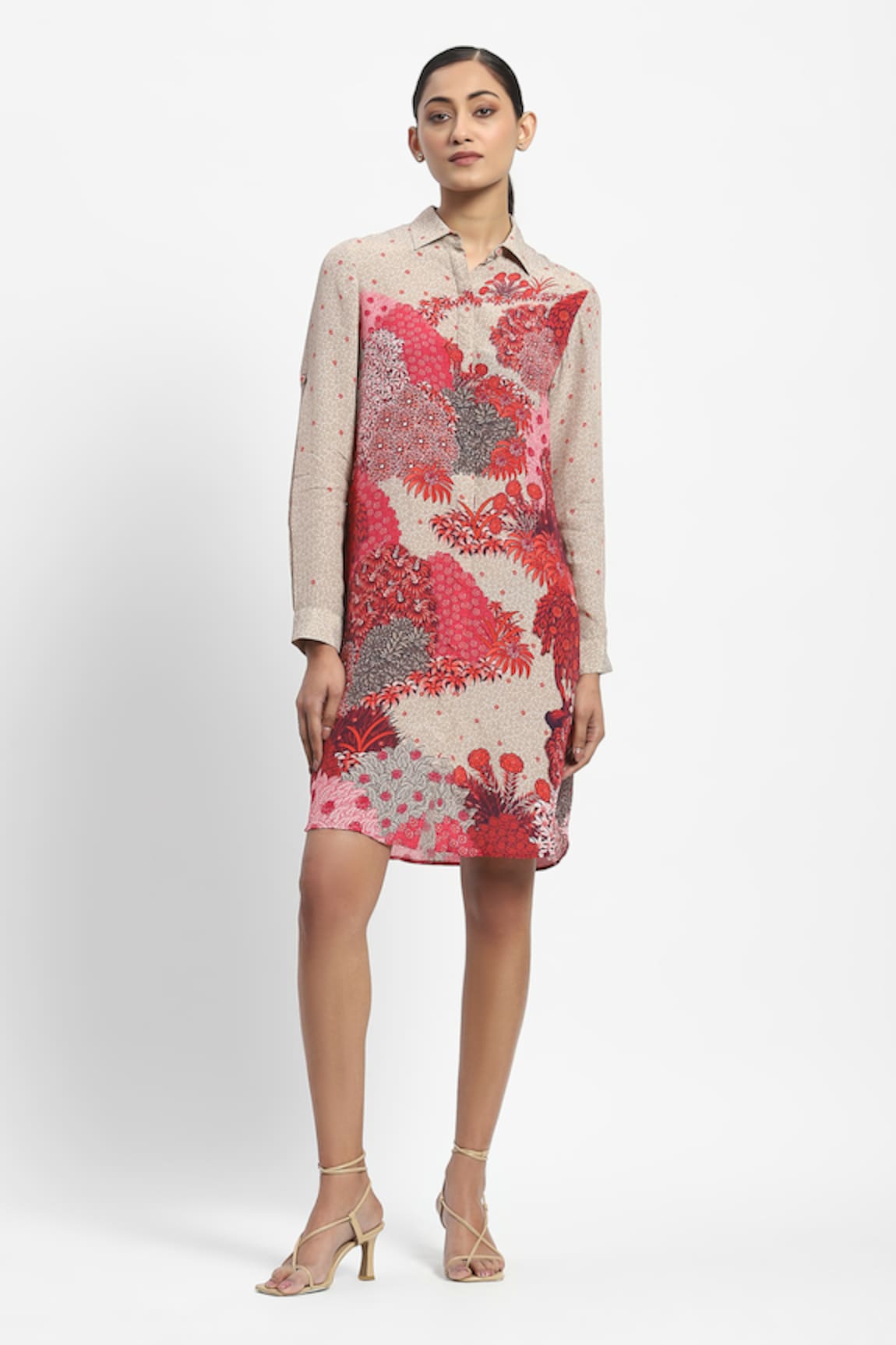 Satya Paul Firozi Quartz Print Dress