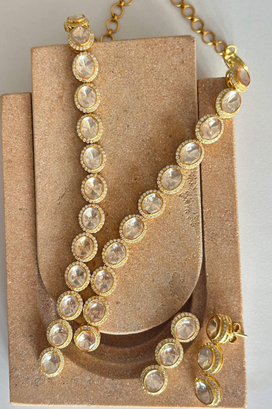 Osvag India Crystal Embellished Necklace Set