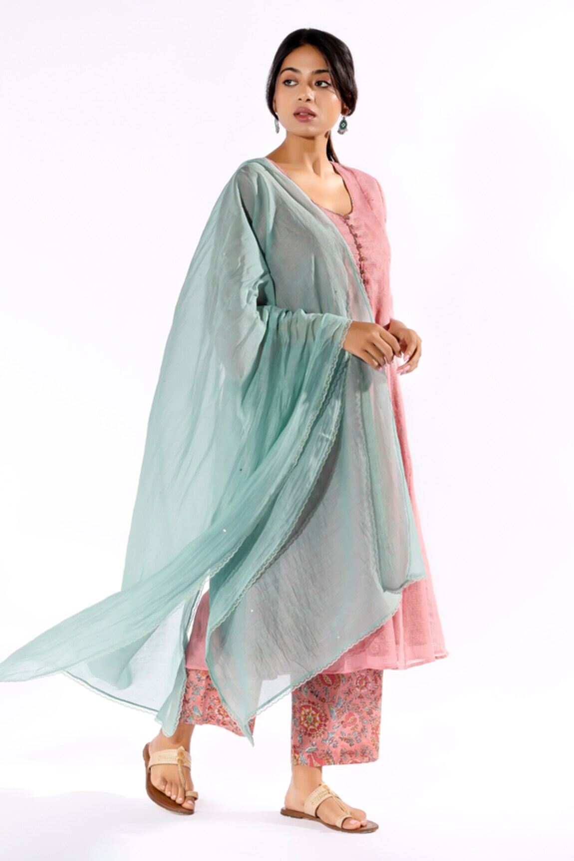 Pants and Pajamas Sequin Embellished Dupatta