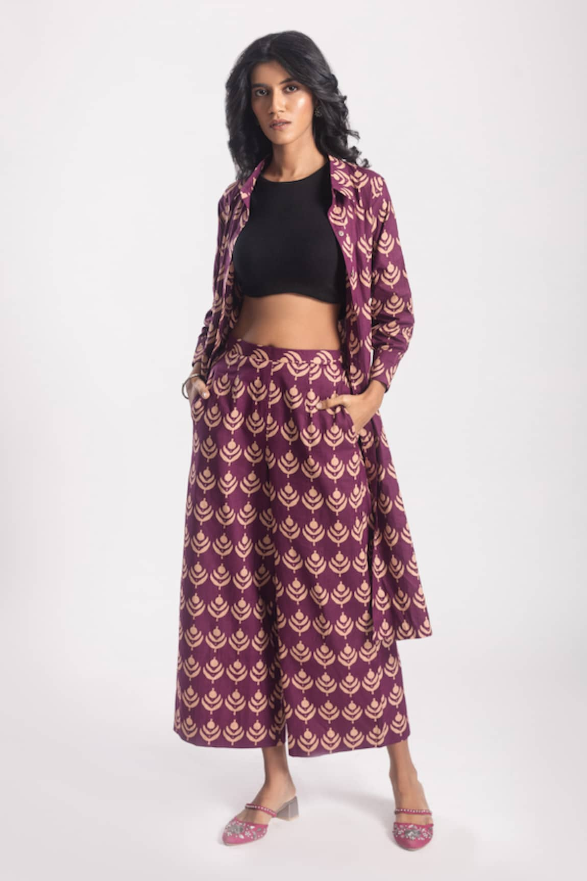 Avaha Ramhi Tribal Print Jacket Kurta