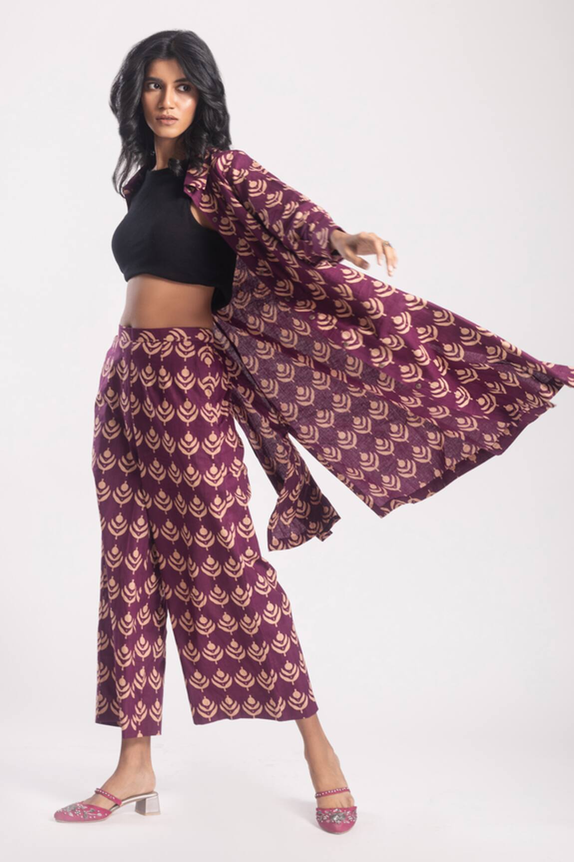 Avaha Ramhi Tribal Print Flared Pant