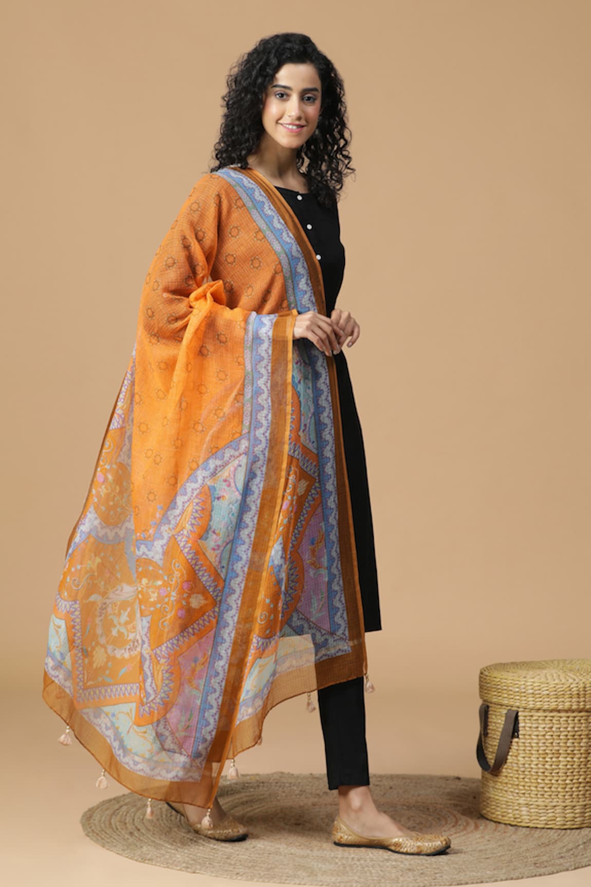 SHINGORA Aanya Cascade Motifs Pattern Dupatta