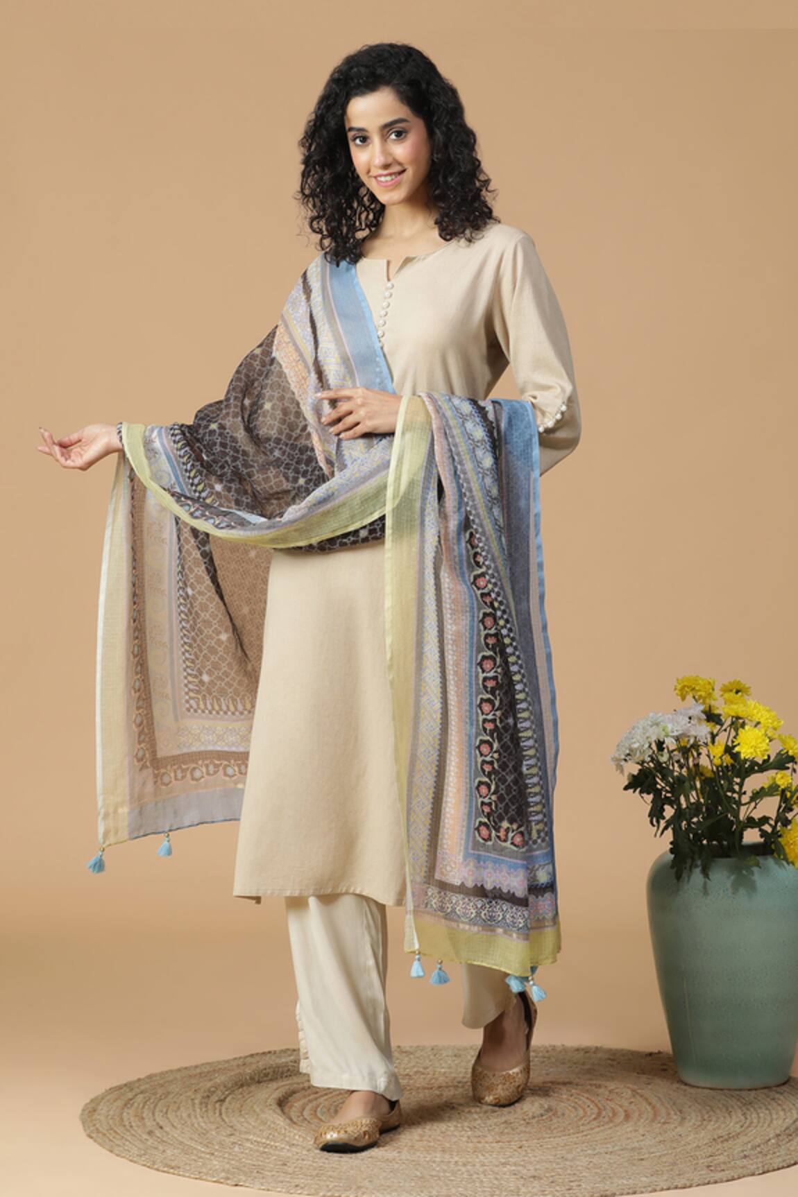 SHINGORA Aanya Cascade Print Dupatta