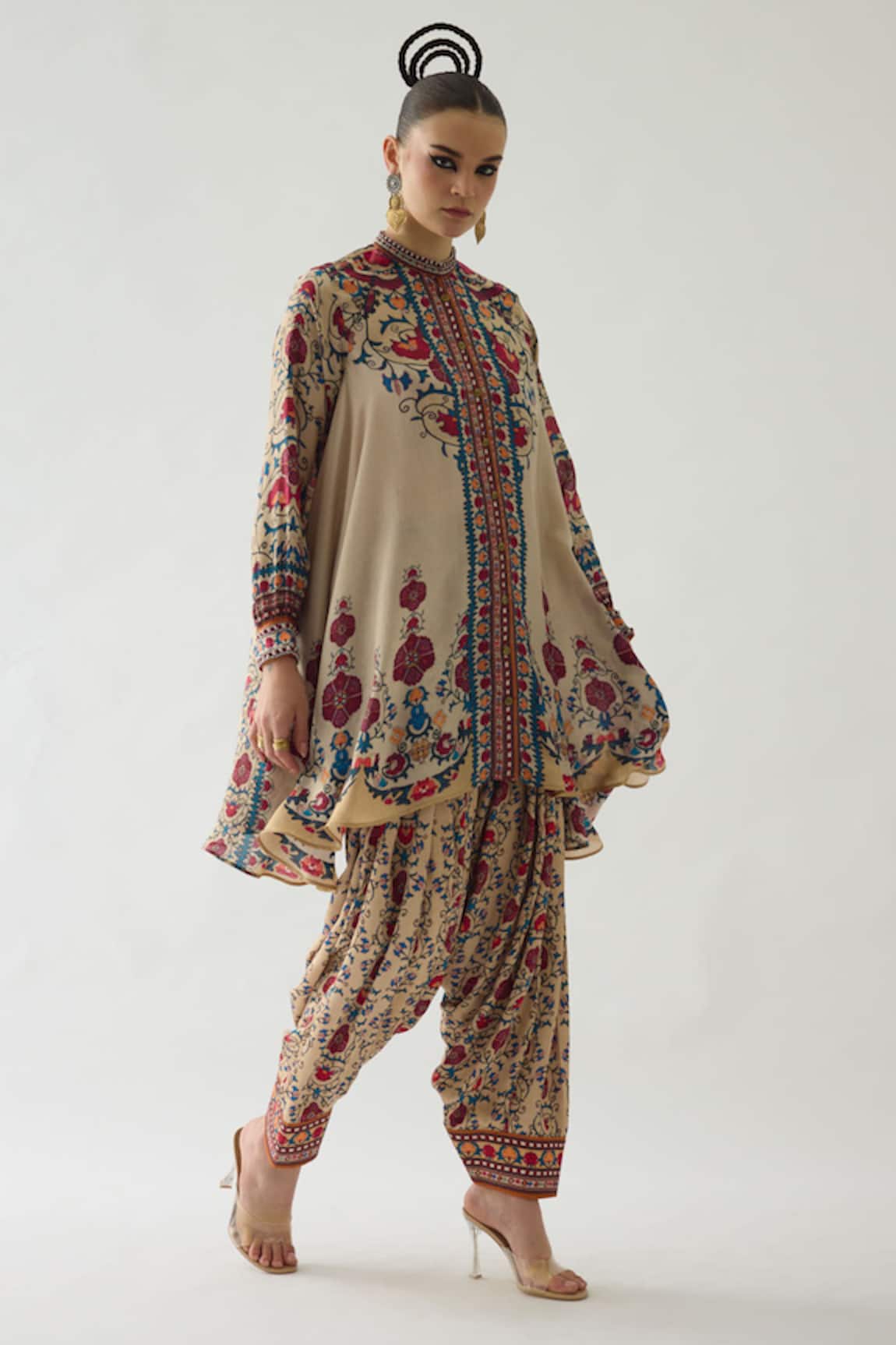 Rajdeep Ranawat Nilofer French Florid Print Tunic 