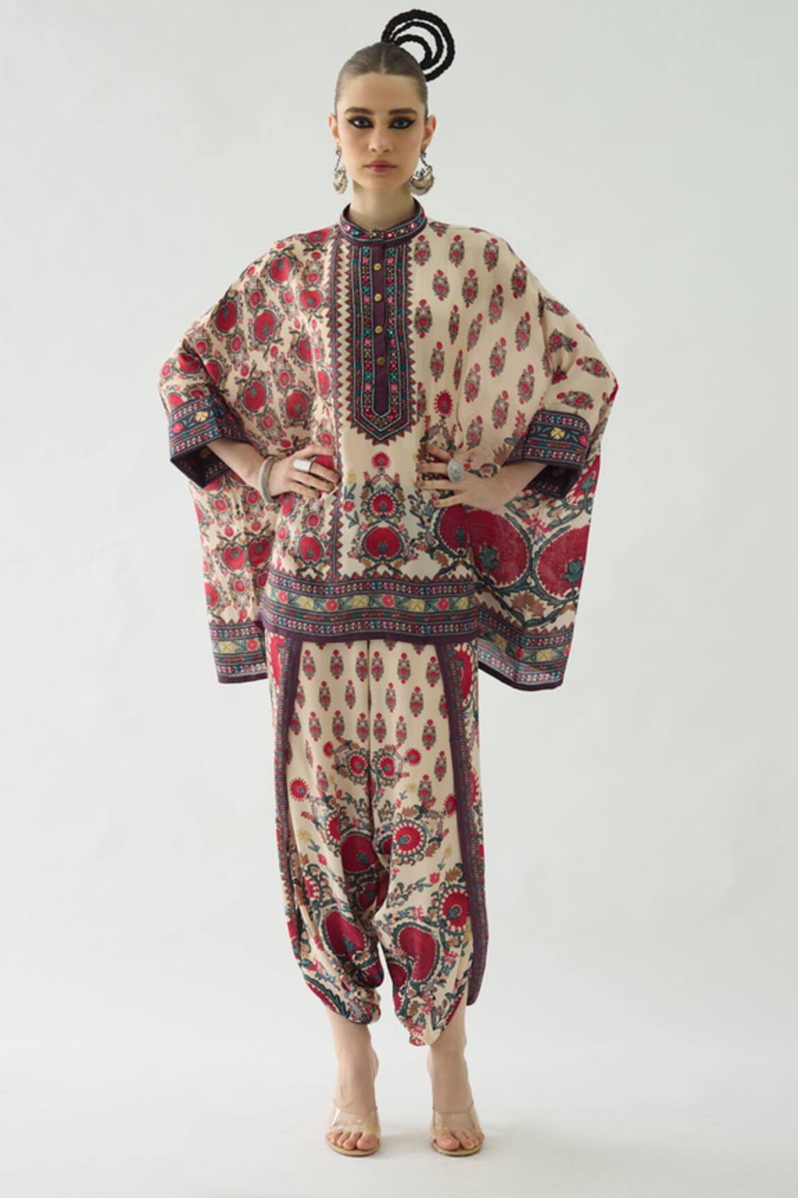 Rajdeep Ranawat Sonth Bloom Print Dhoti Pant 