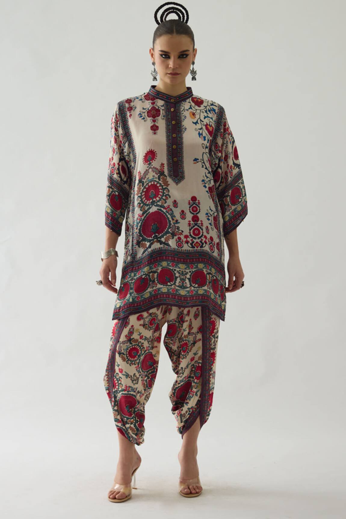 Rajdeep Ranawat Sonth Blossom Print Dhoti Pant 