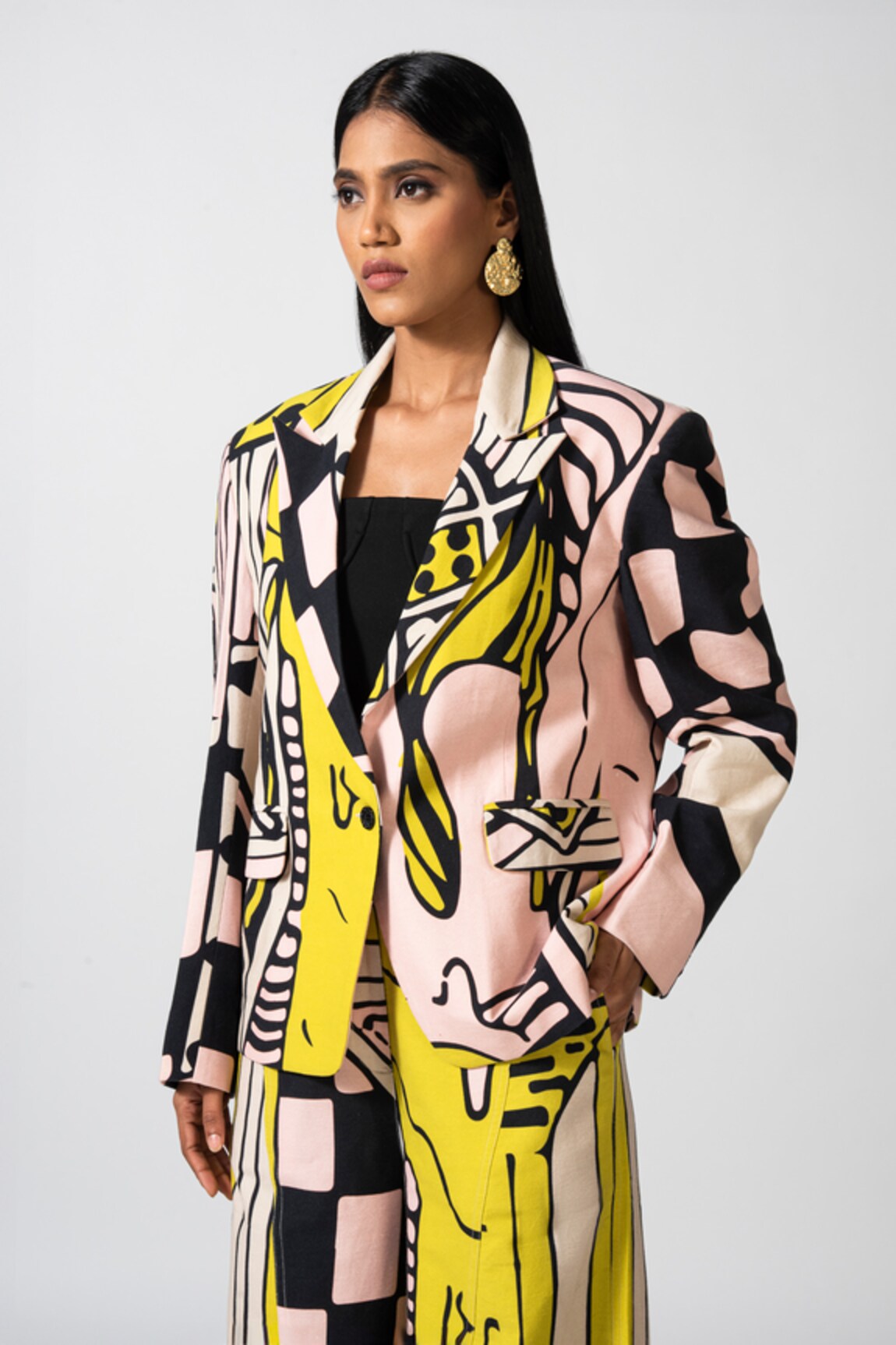 Pocketful Of Cherrie Dolce Incanto Printed Blazer