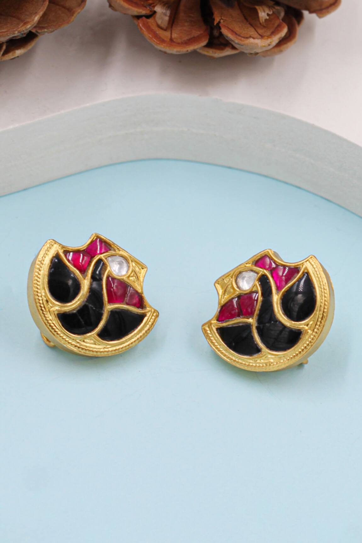 Sangeeta Boochra Kundan Embellished Studs 