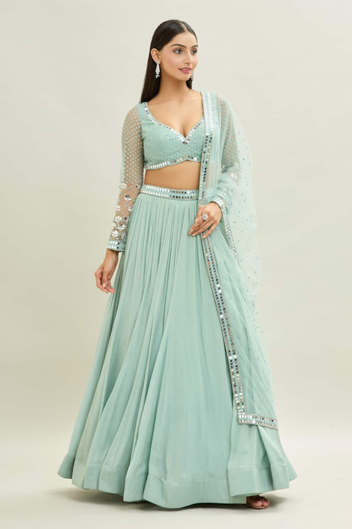 Aaryaa By Kashveen Kohli Embroidered Lehenga Set