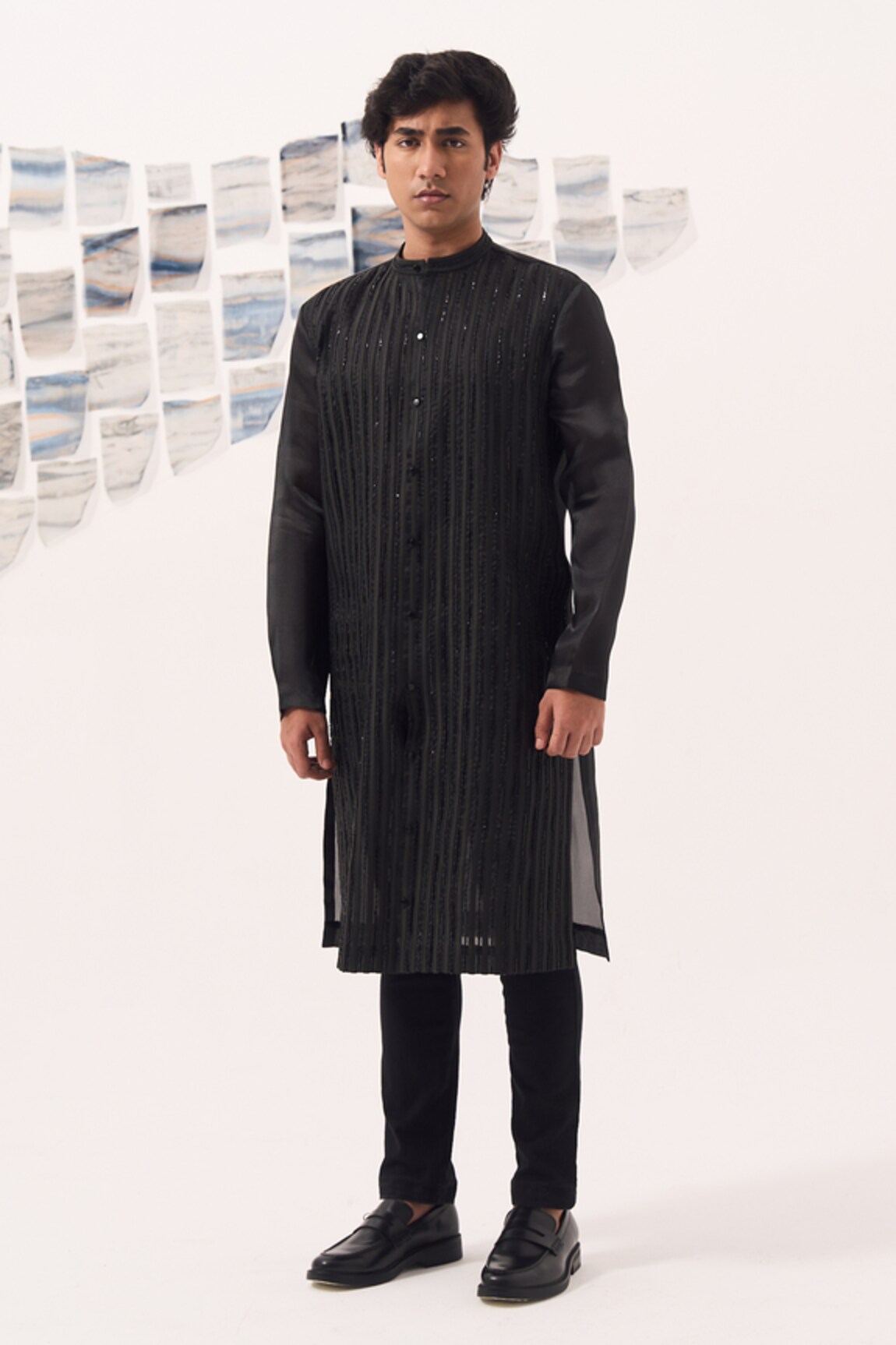 Detales Pintux Cutdana Embroidered Kurta With Pant