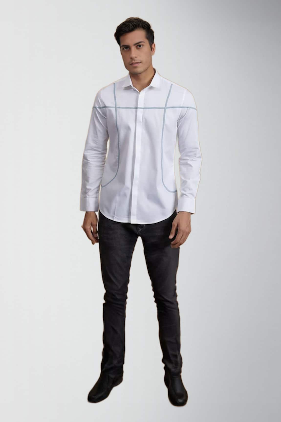 HeSpoke Gimmick Cotton Pleated Shirt