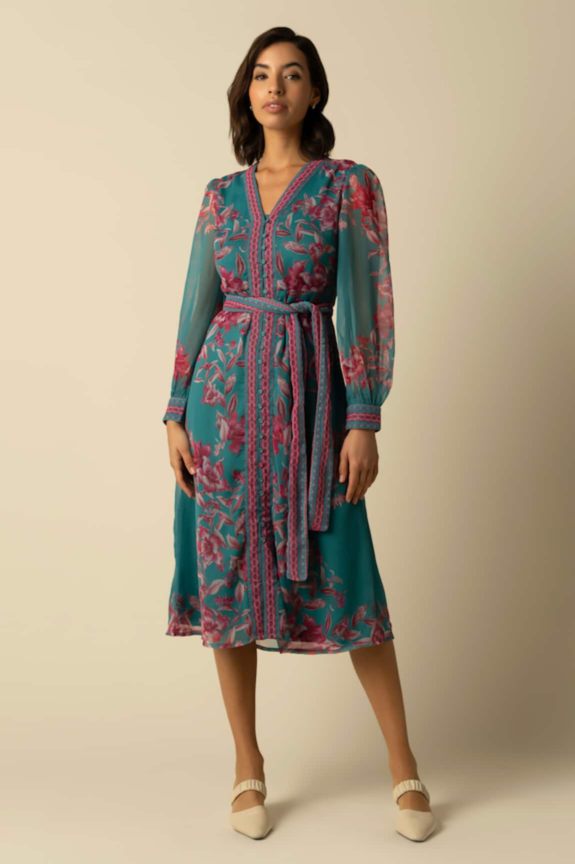 RAISHMA Naomi Floral Print Dress