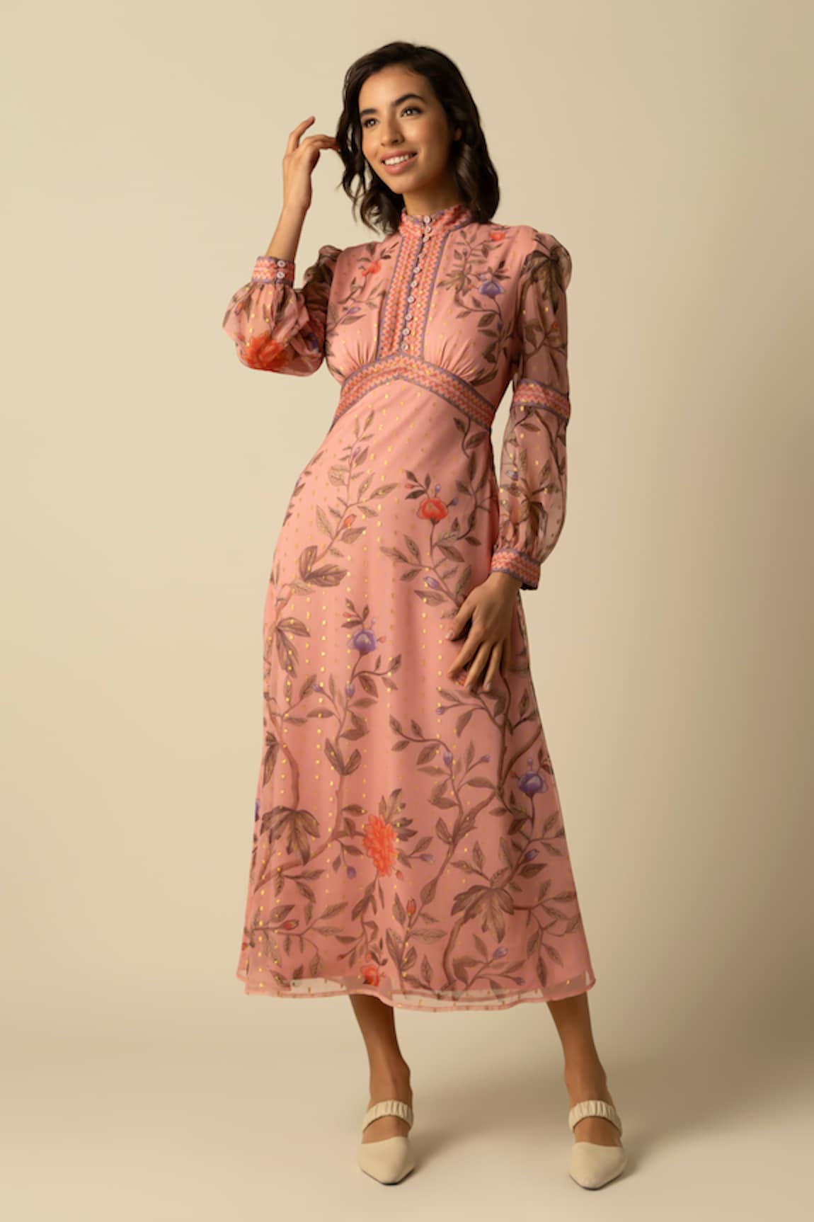 RAISHMA Elizabeth Floral Pattern Dress