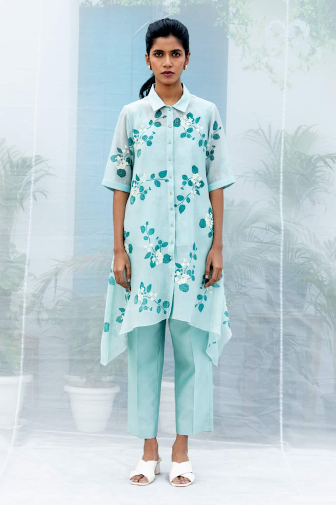 Arcvsh by Pallavi Singh Sakura Print Shirt & Pant Set