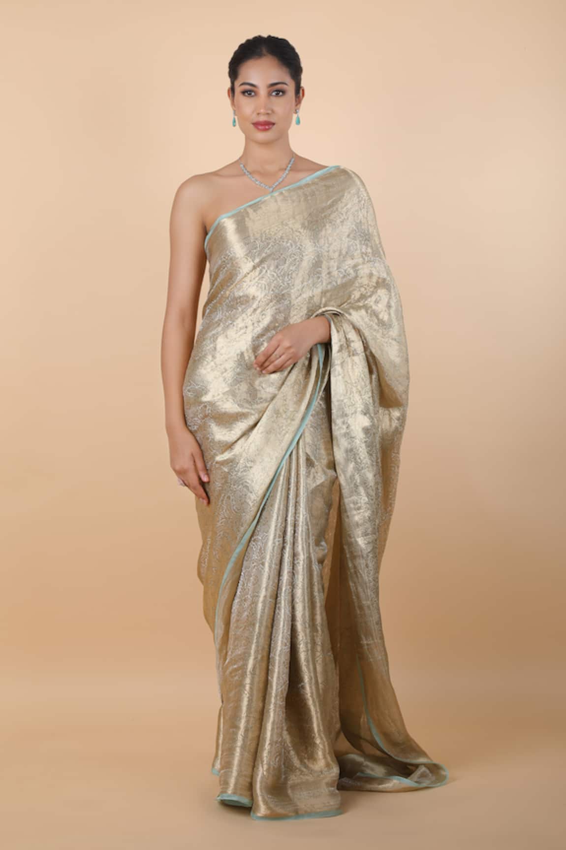 Akaaro Bioleaf Woven Saree With Unstitched Blouse Piece