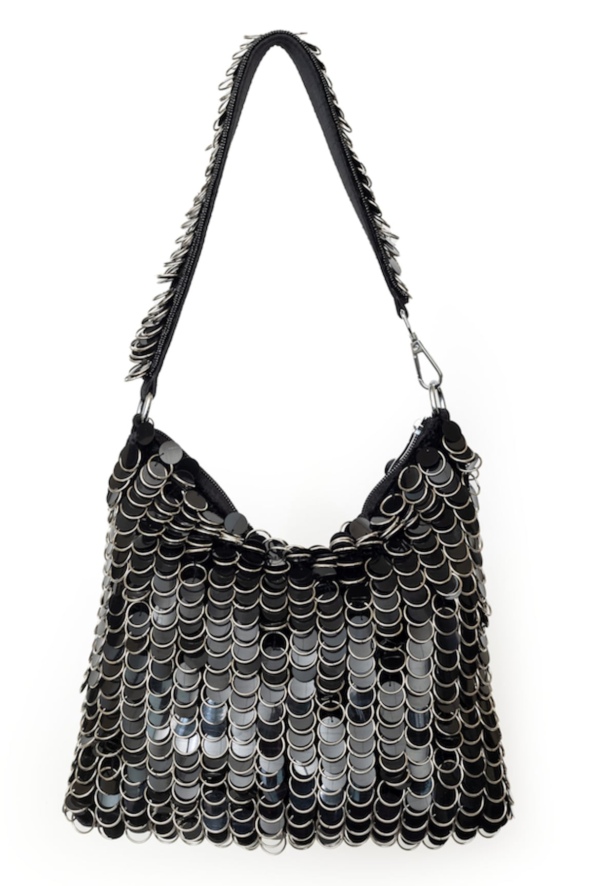 SG Collection by Sonia Gulrajani Kendall Noir Sequin Embellished Velvet Bag