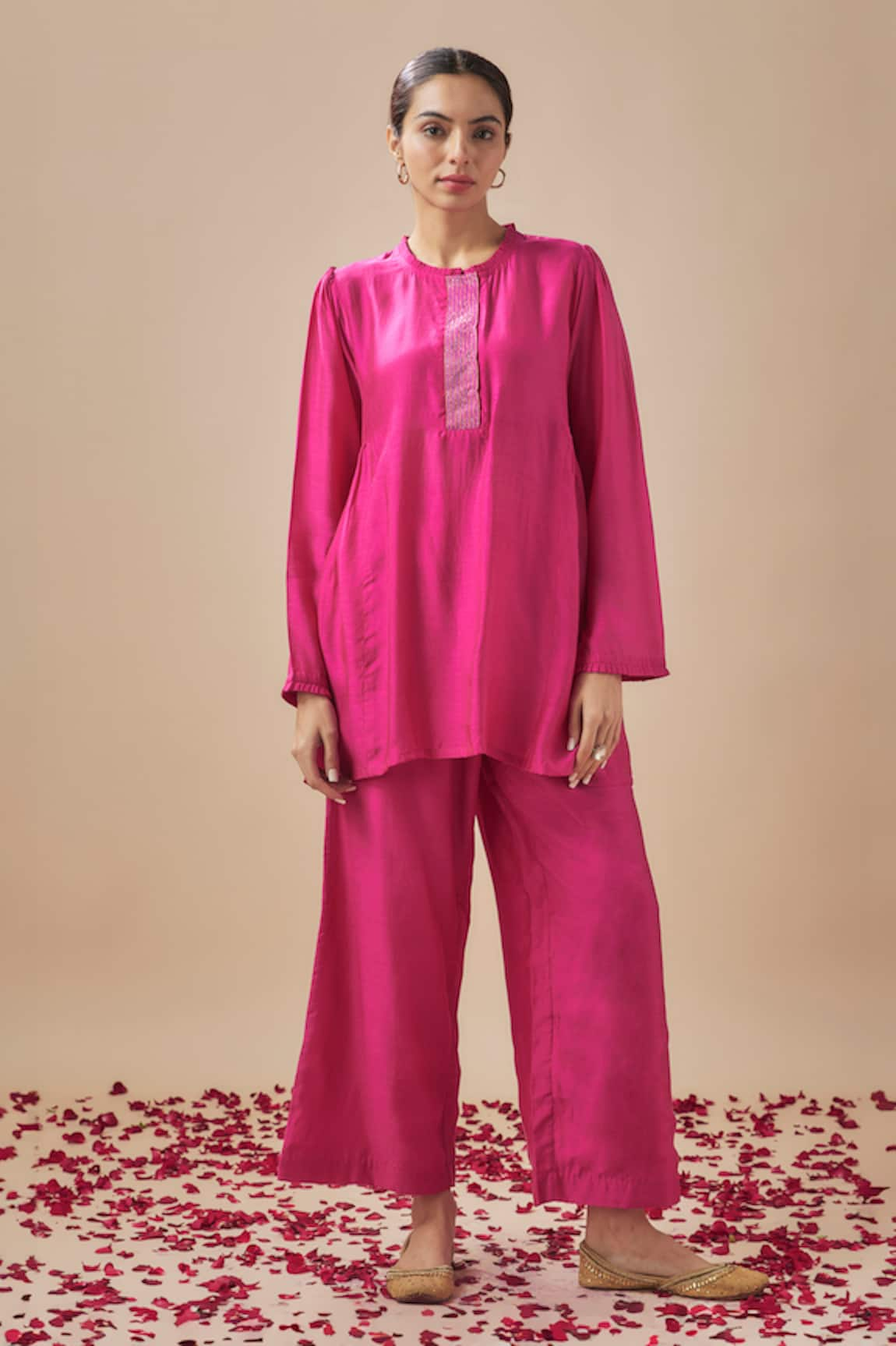 Cupid Cotton Silk Cotton Tunic With Pant