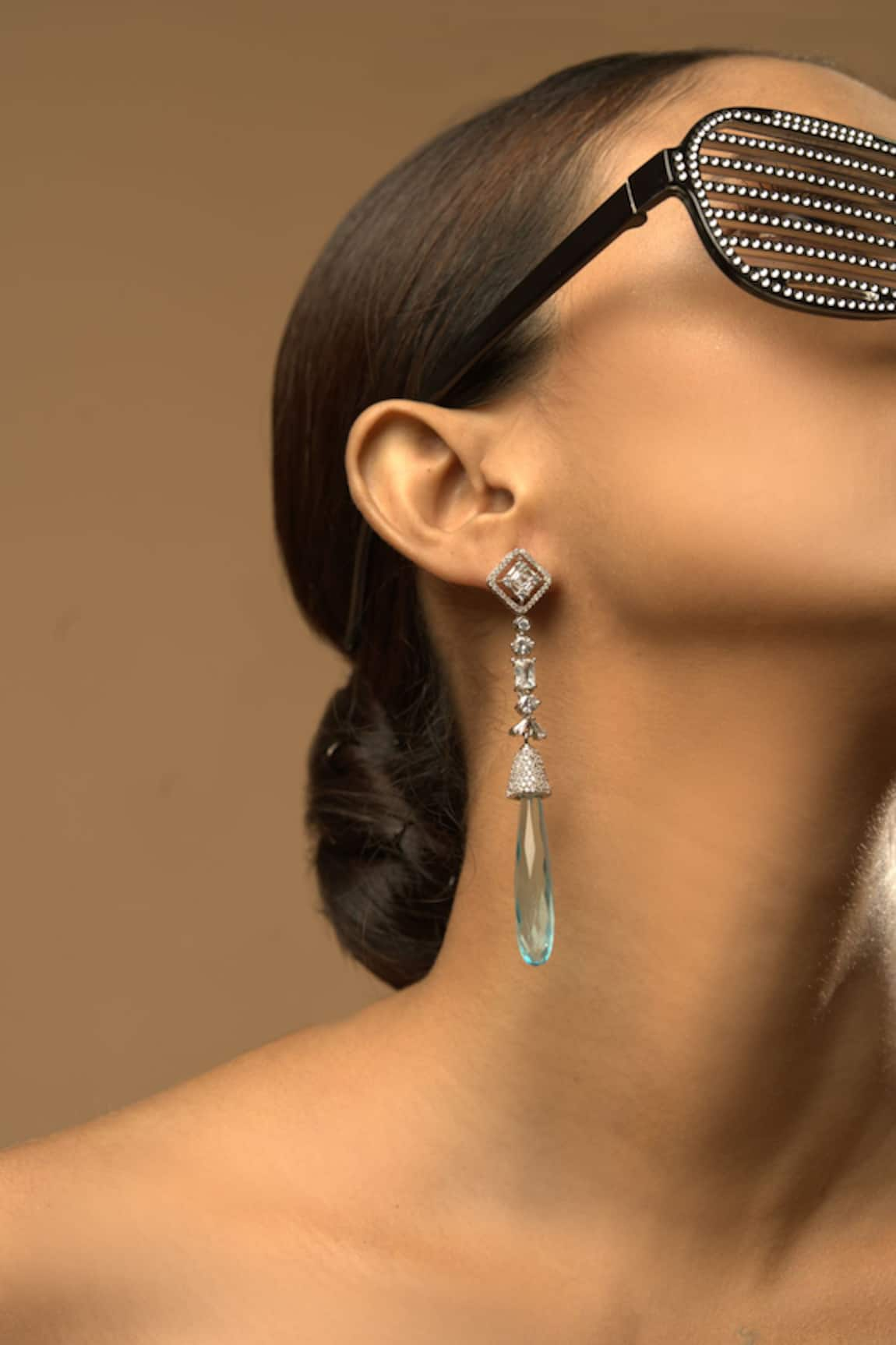 The Bling Girll Briolete Cut Long Dangler Earrings