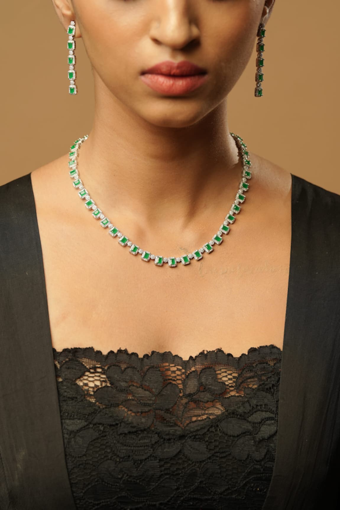 The Bling Girll Stone Embellished Necklace Set