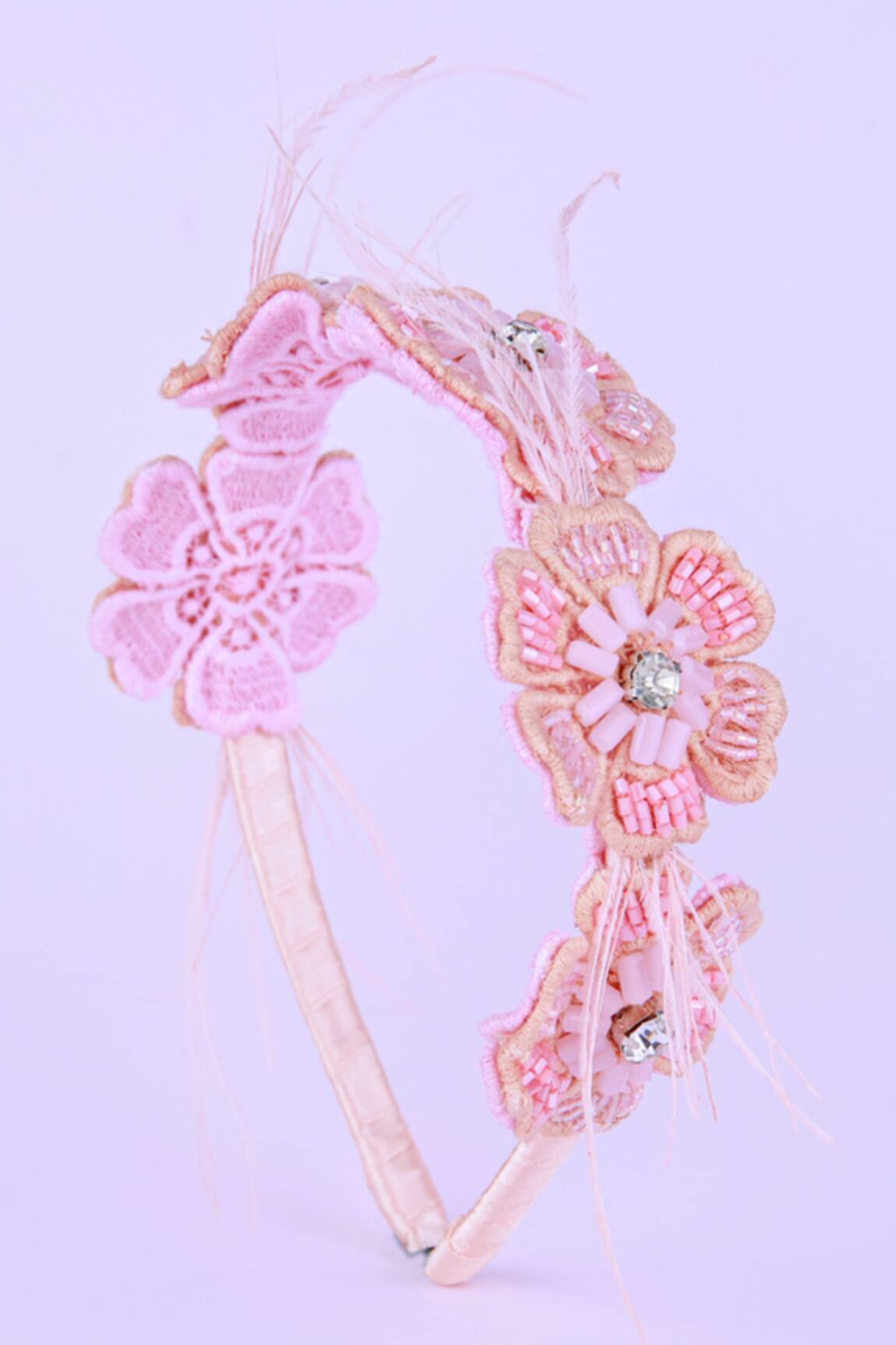 Choko Feathered Floral Hairband