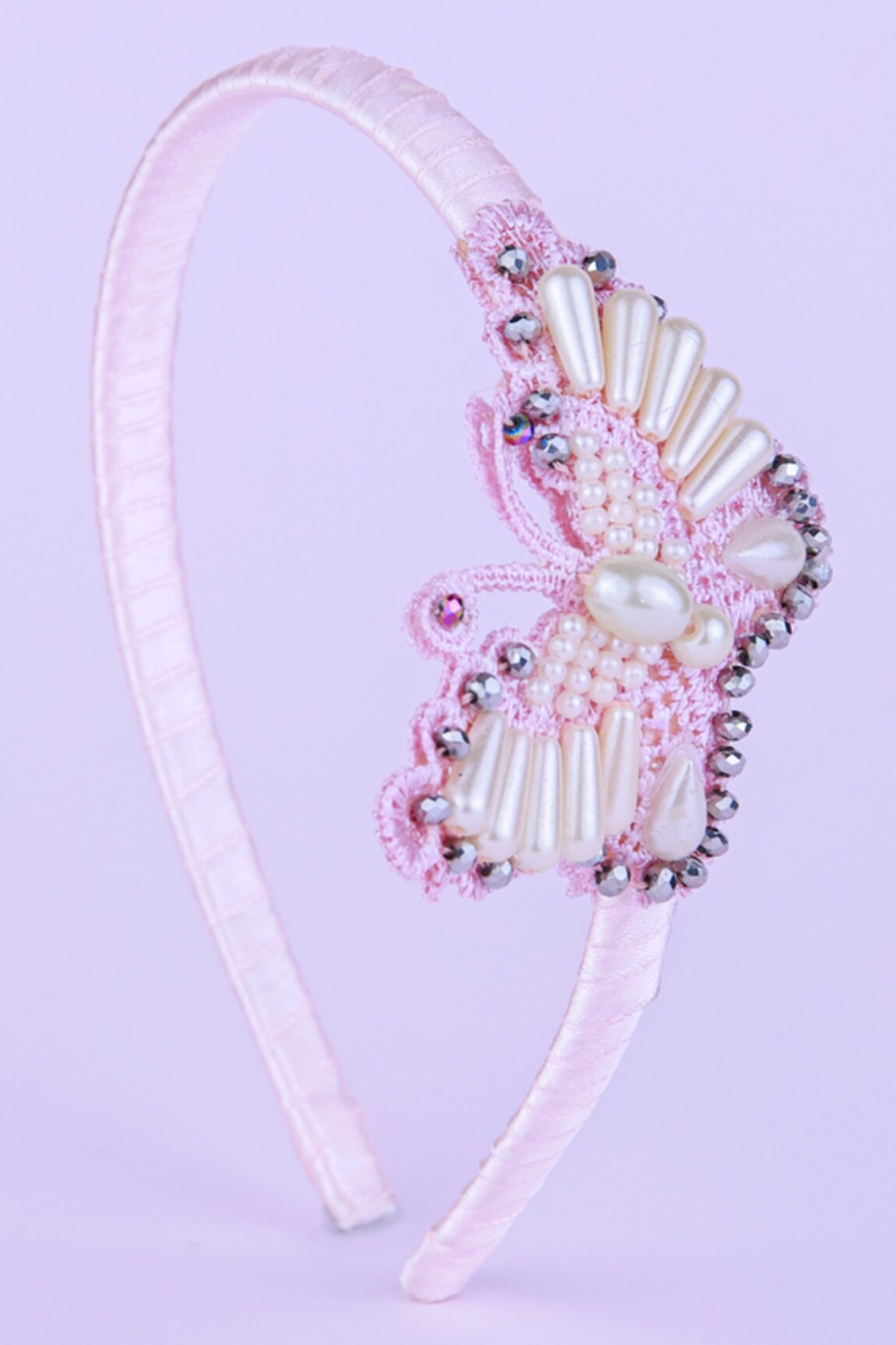 Choko Butterfly Embroidered Hair Band