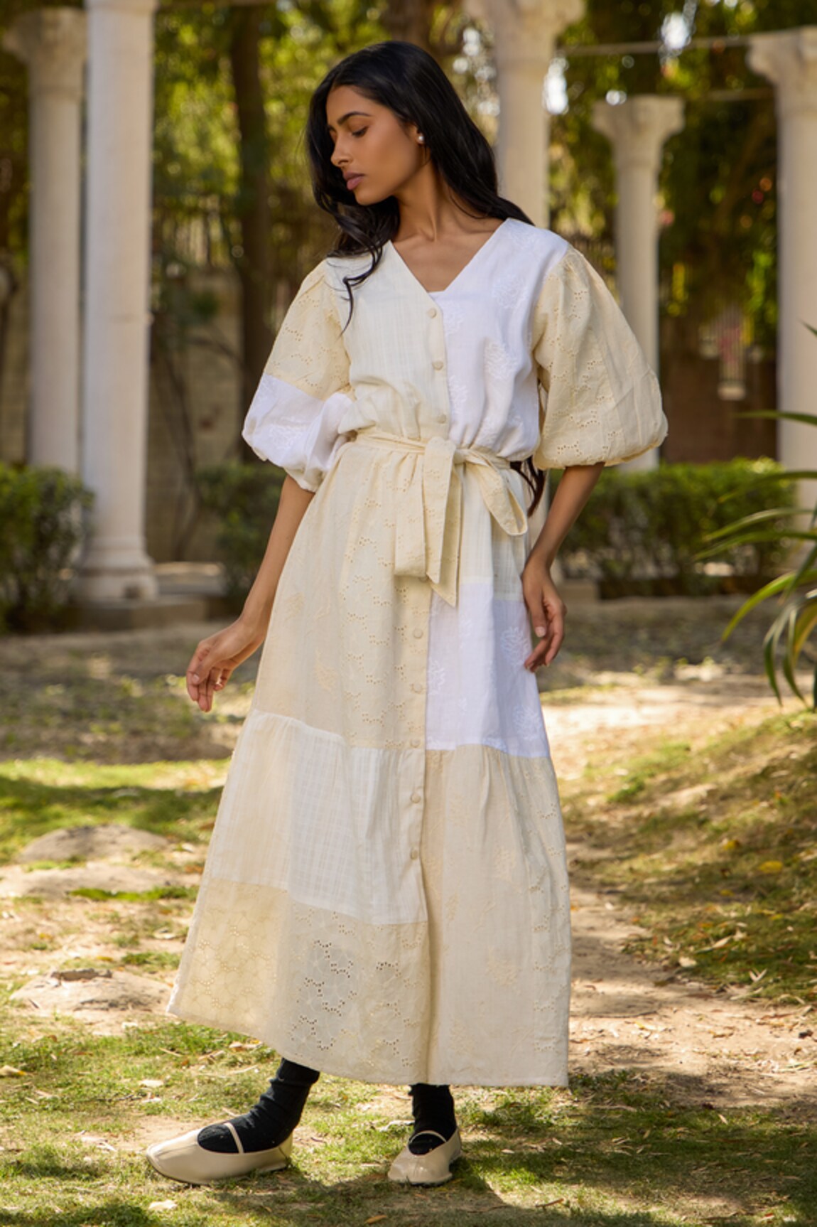 Banera Agatha Threadwork Shiffli Dress