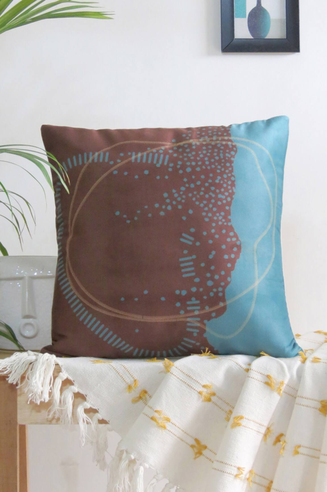 Mid July Home Printed Nature-Inspired Cushion Cover