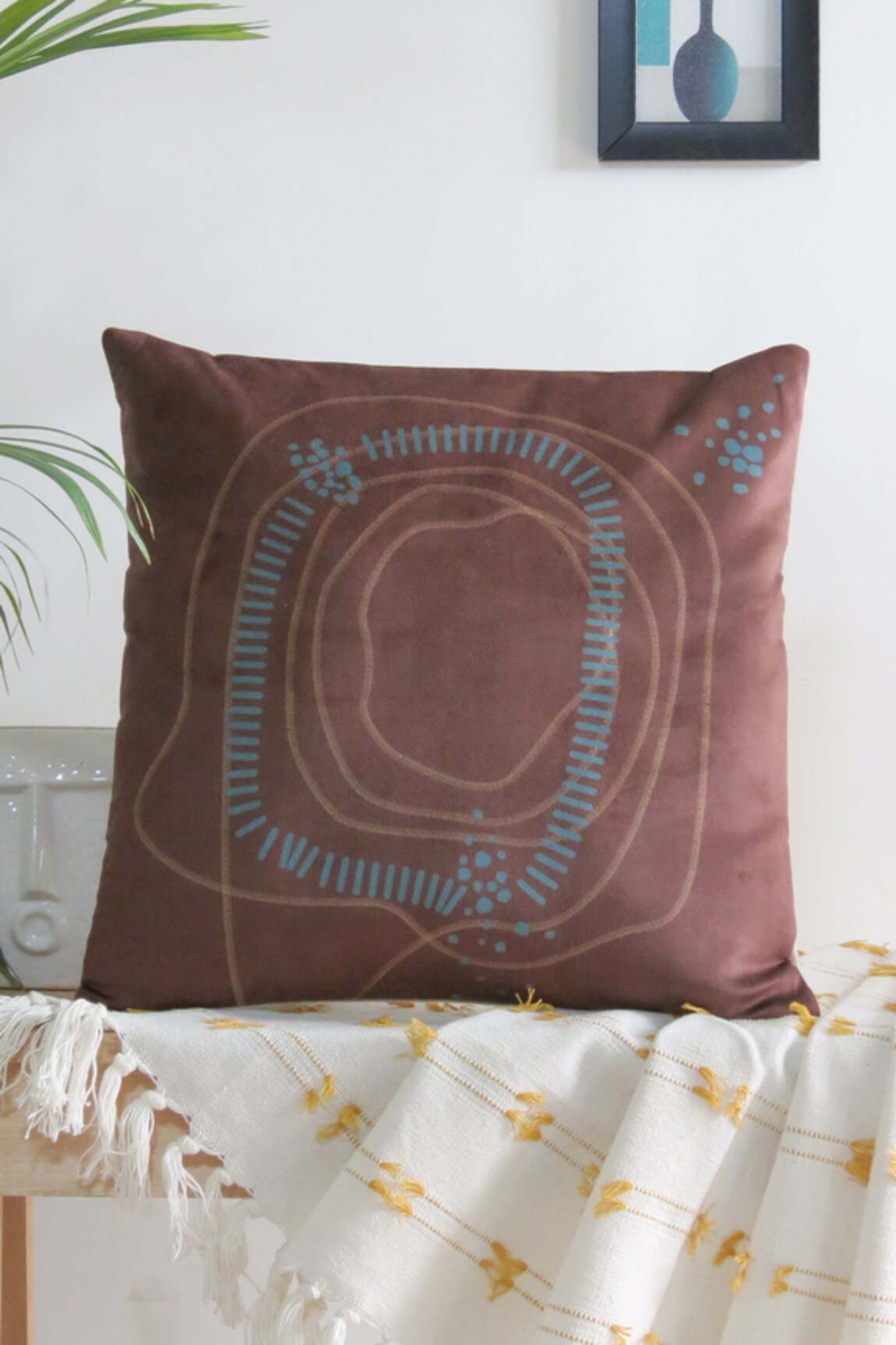 Mid July Home Abstract Pattern Nature-Inspired Cushion Cover