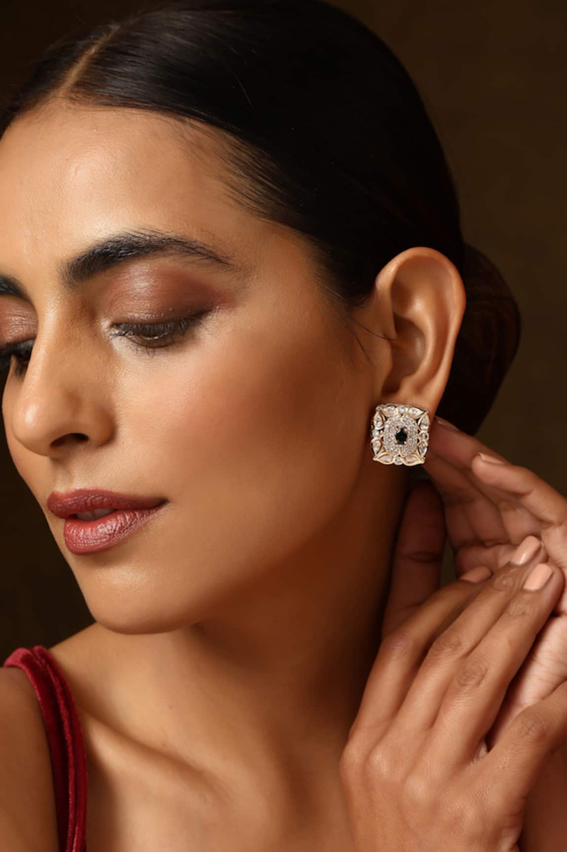 Swabhimann Polki Studded Earrings 