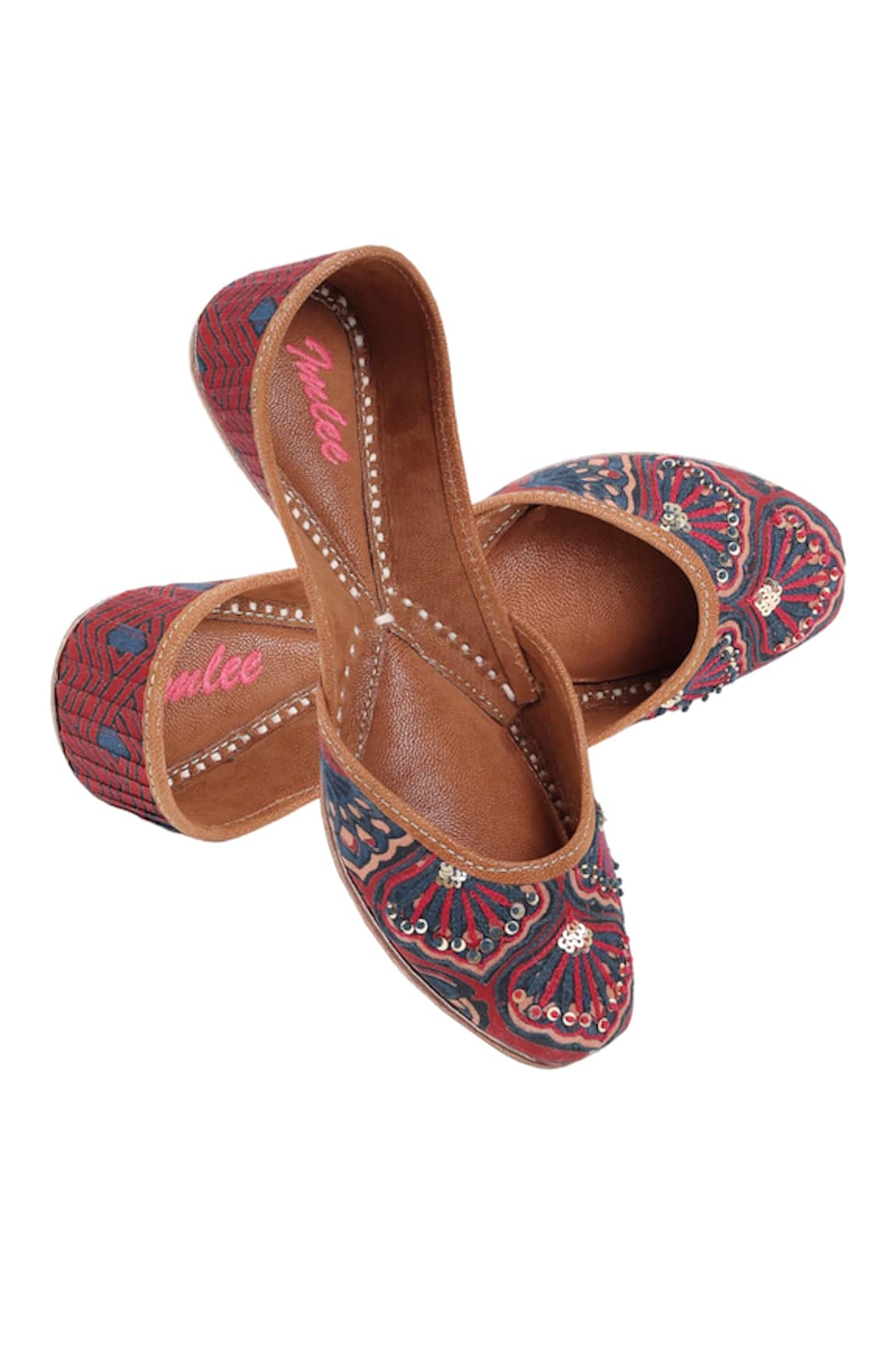 Imlee Jaipur Burning Bush Print Juttis