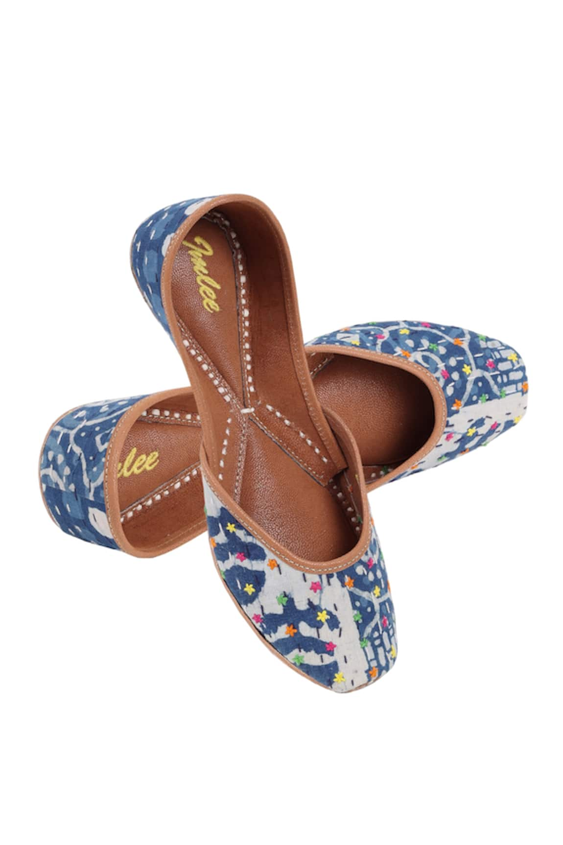 Imlee Jaipur True Printed Patchwork Juttis