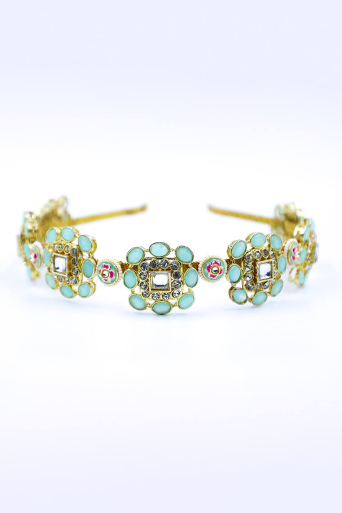 Foot Fuel Flower Cutwork Embellished Hairband 