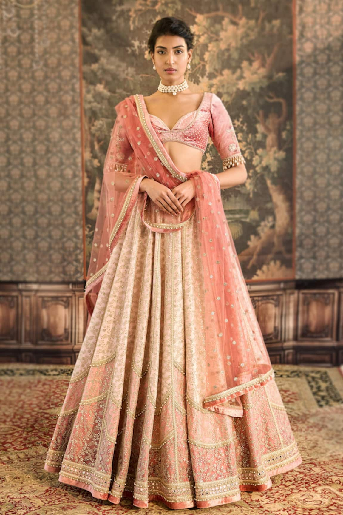 Cedar & Pine Sequin Embroidered Lehenga Set