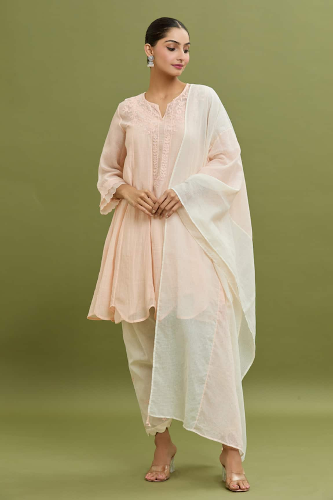 Jyoti Bansal Dori Embroidered Kurta Salwar Set