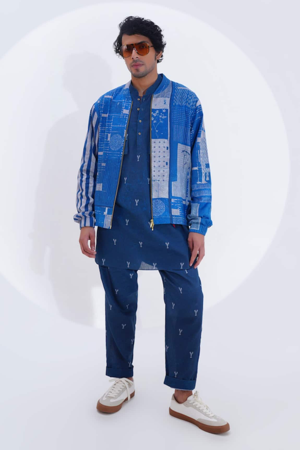 Jajaabor Collage Print Bomber Jacket