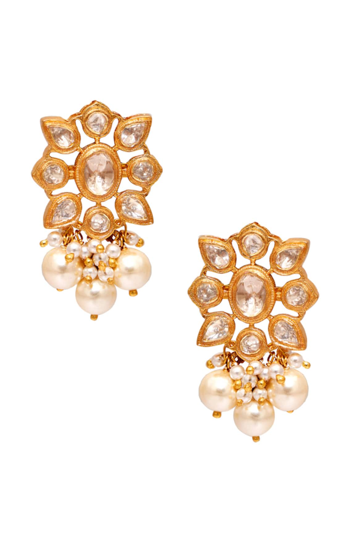 Anita Dongre Kasumi Cutwork Embellished Earrings