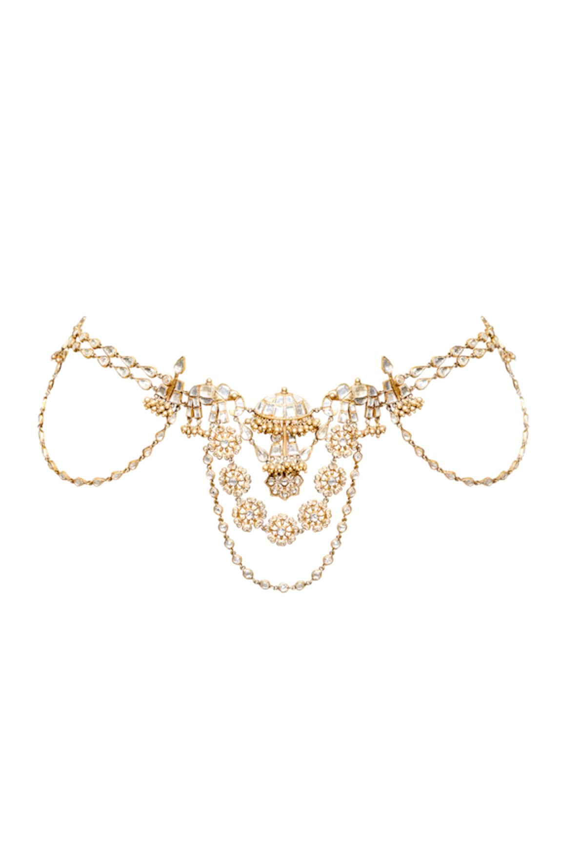 Anita Dongre Nazakat Pearl & Zircon Stone Embellished Kamarbandh