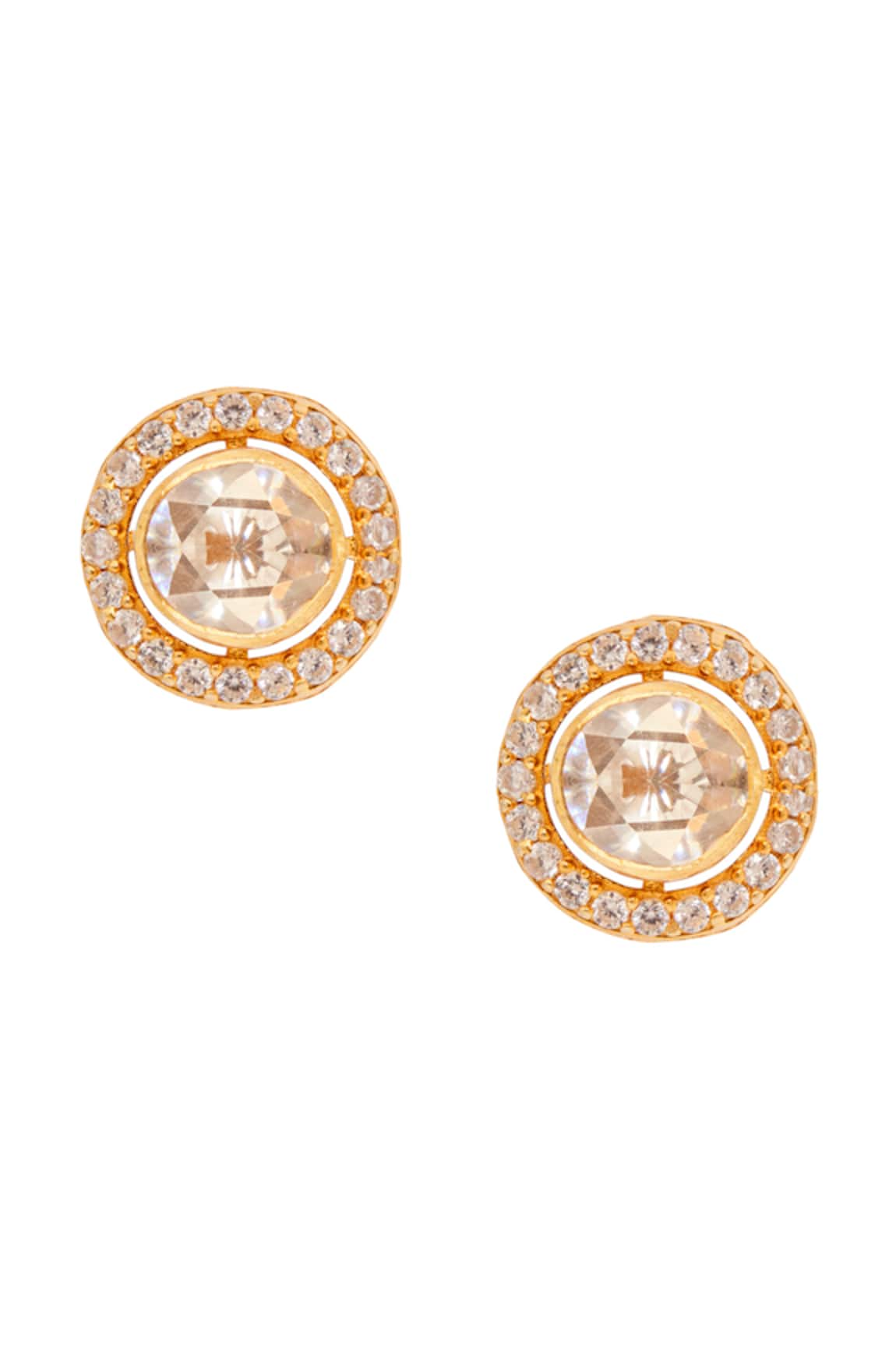 Anita Dongre Alba Moissanite Stone Embellished Studs