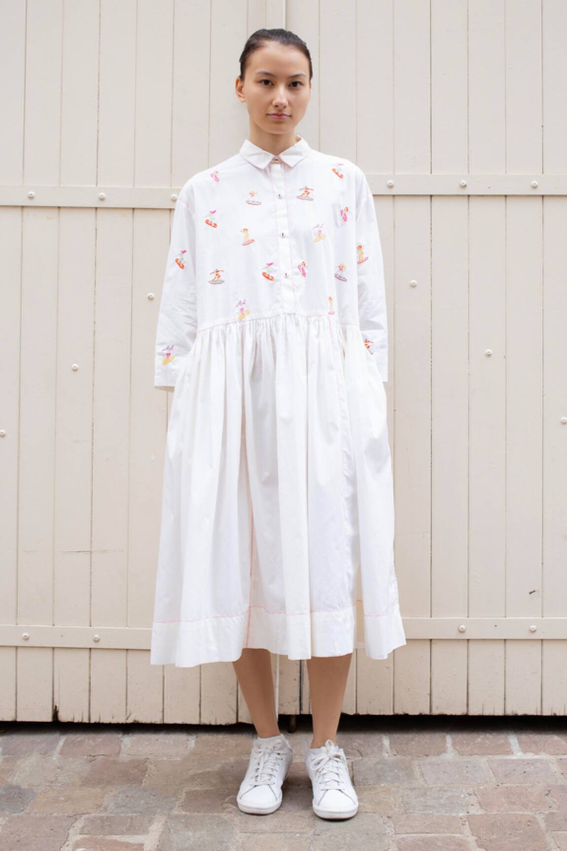 Laite Cleo Surfer Embroidered Dress