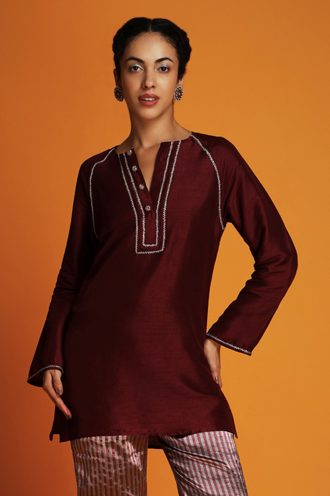 Krishna Mehta Zardozi Embroidered Kurta