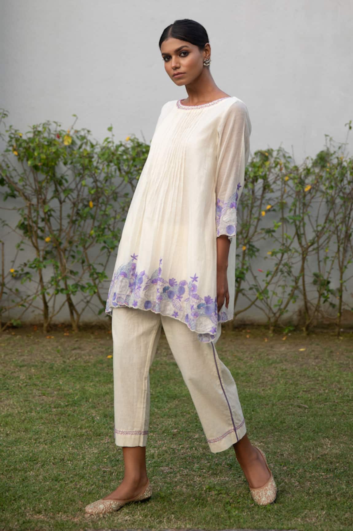 Vaani Beswal Quay Hand Embroidered Tunic & Trouser Set
