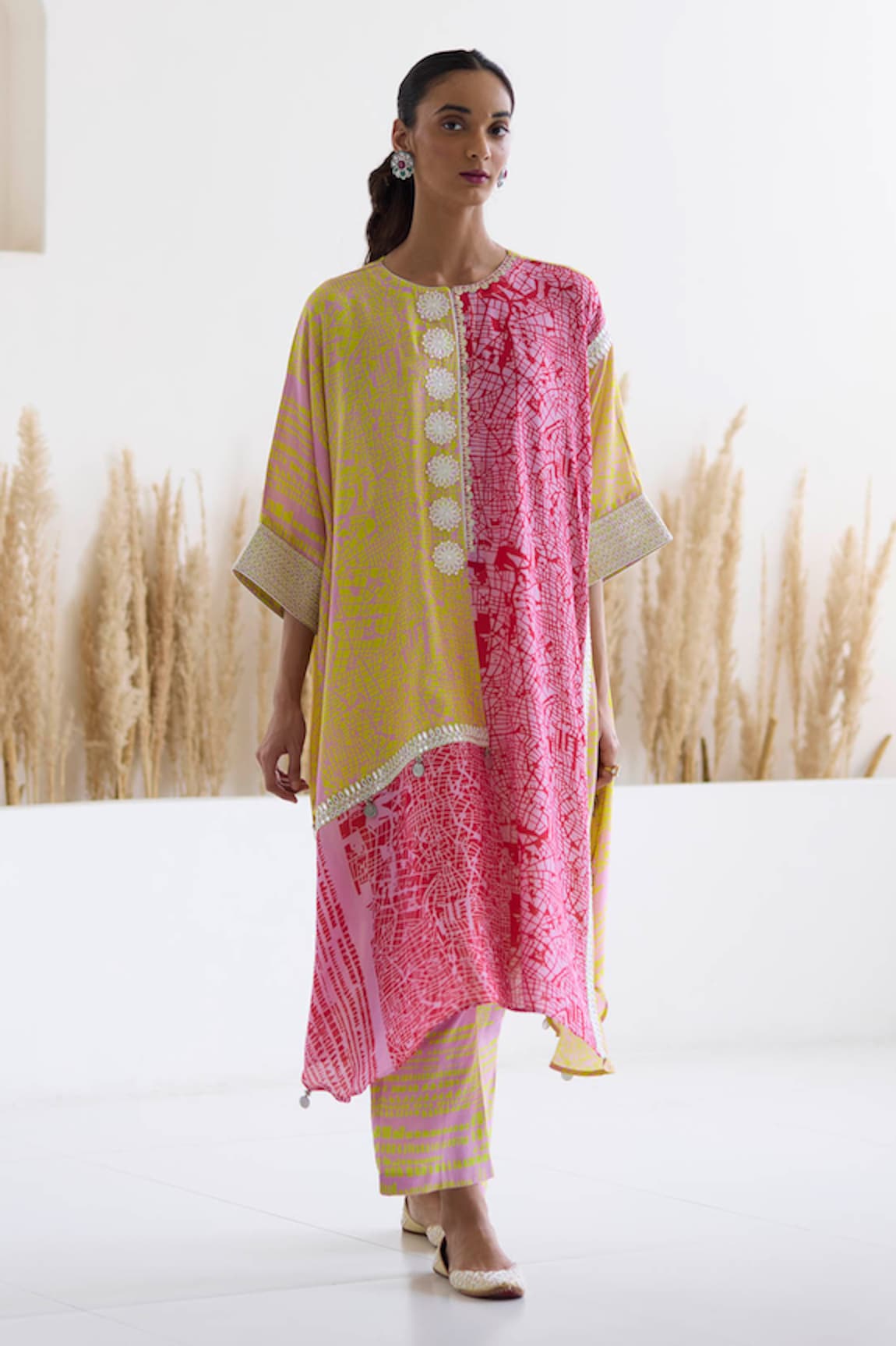 Inej Printed Kaftan & Pant Set