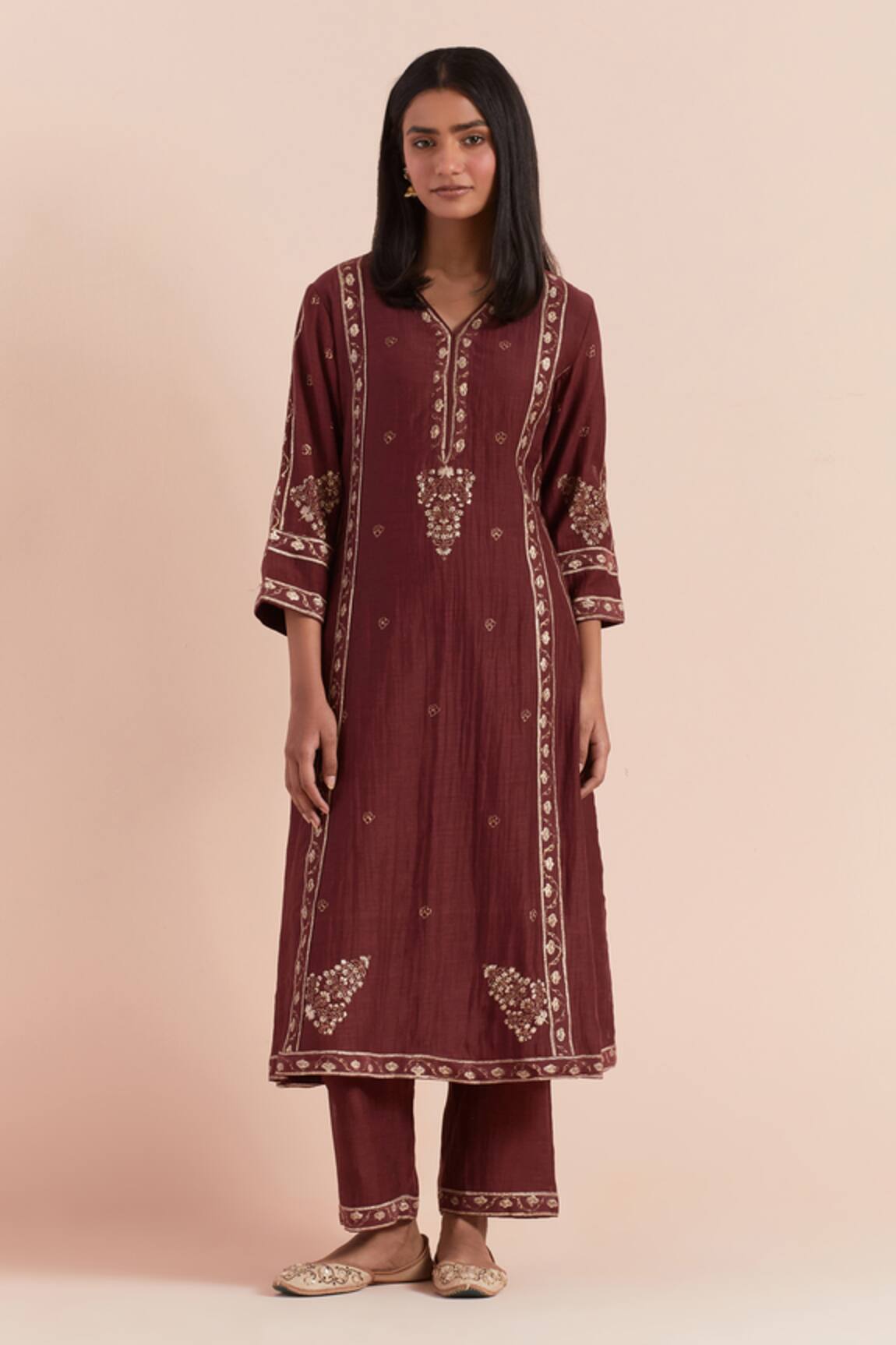 Priya Chaudhary Flower Print Kurta