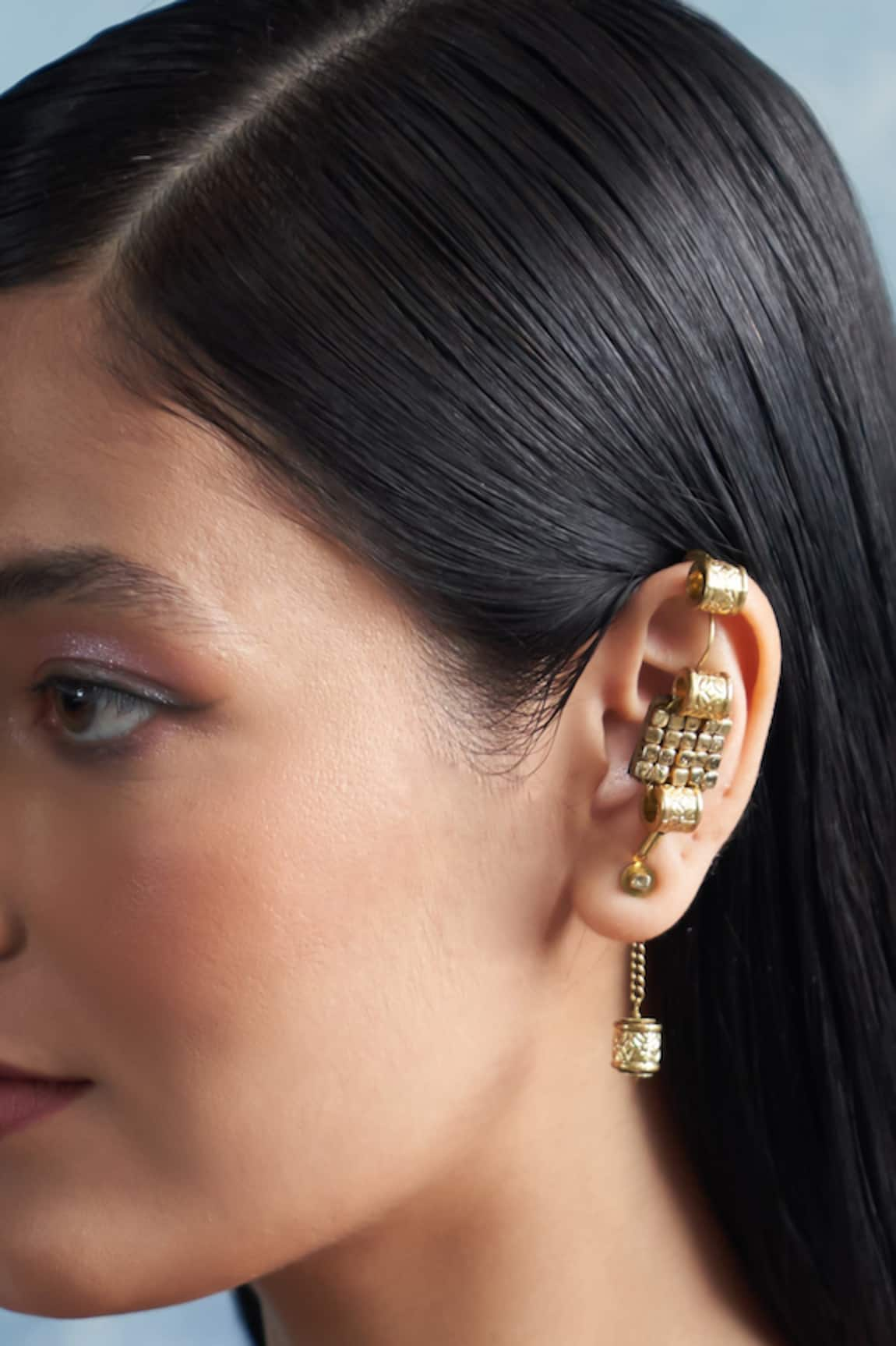 Charkhee Stones Embellished Ear Cuffs