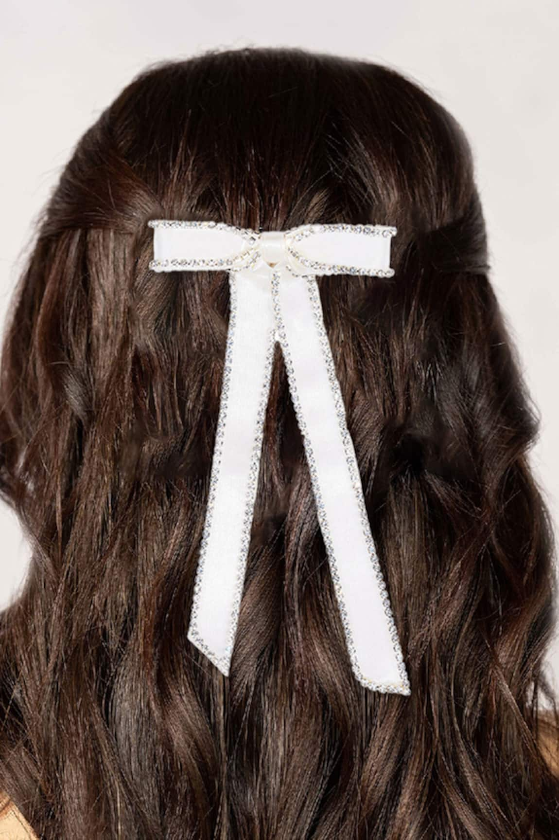 Hair Drama Co Crystal Embellished Hair Bow