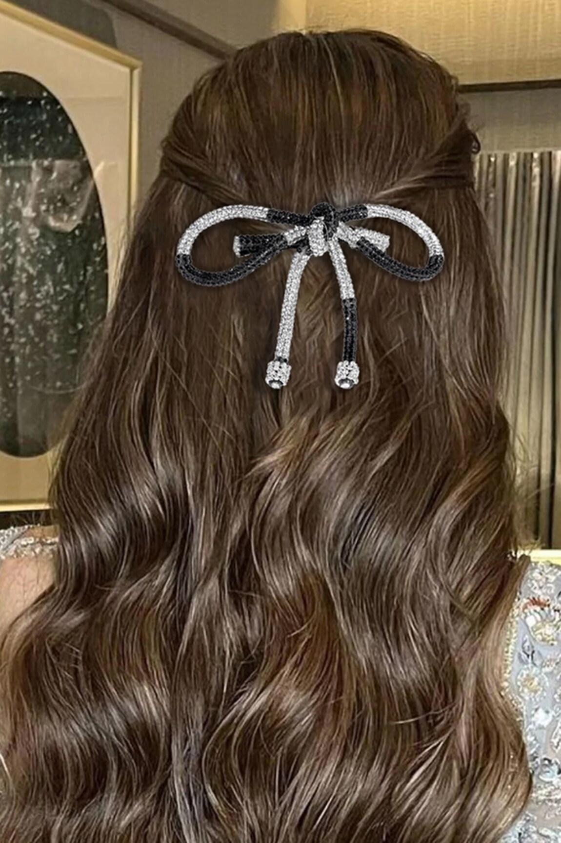 Hair Drama Co Crystals Embellished Hair Bow