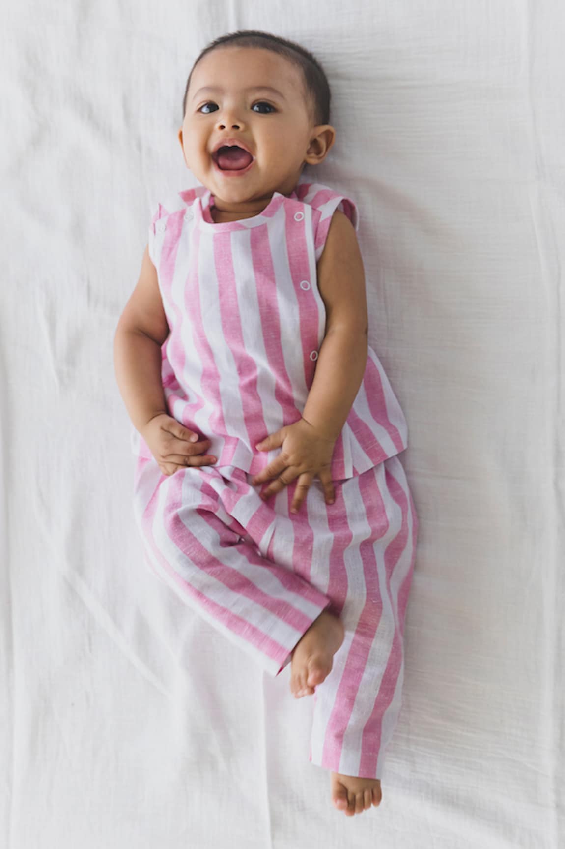 Tiber Taber Little Champ Candy Striped Jhabla Set