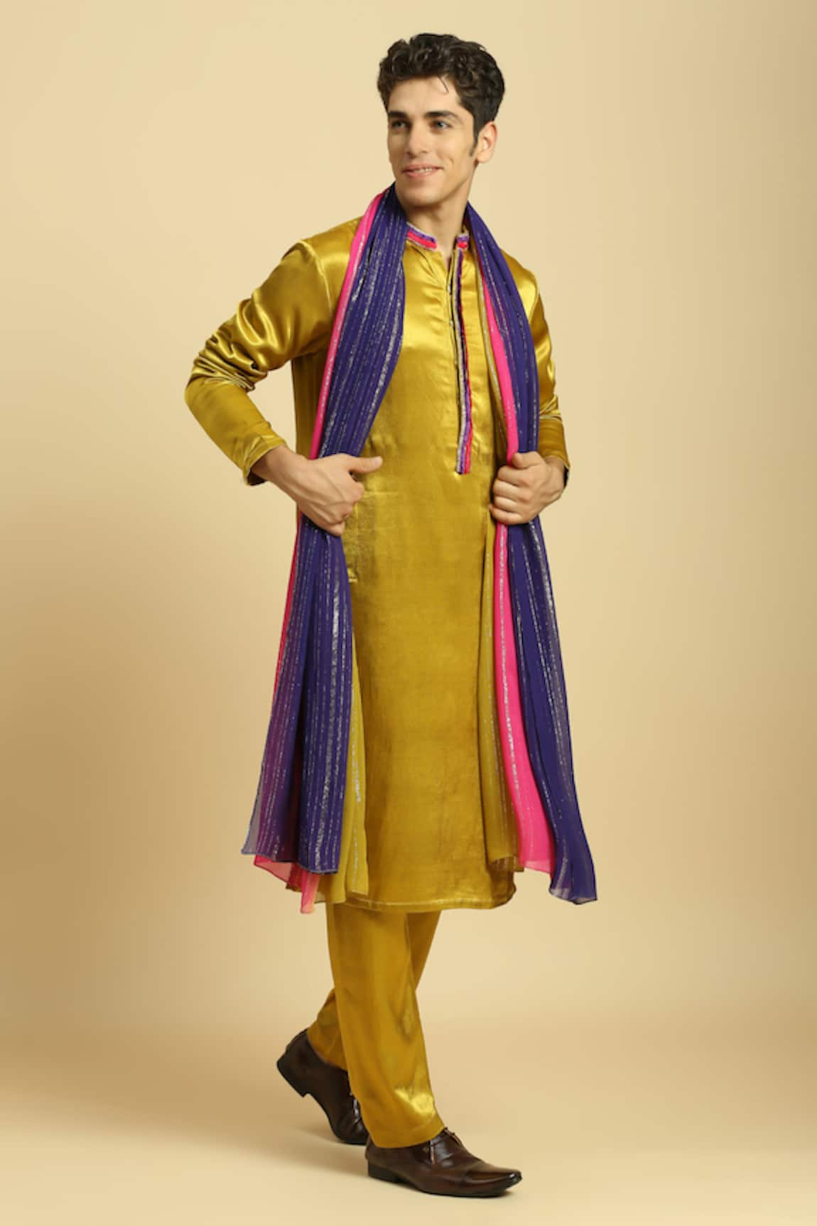 Masumi Mewawalla Kurta Set With Ombre Dupatta