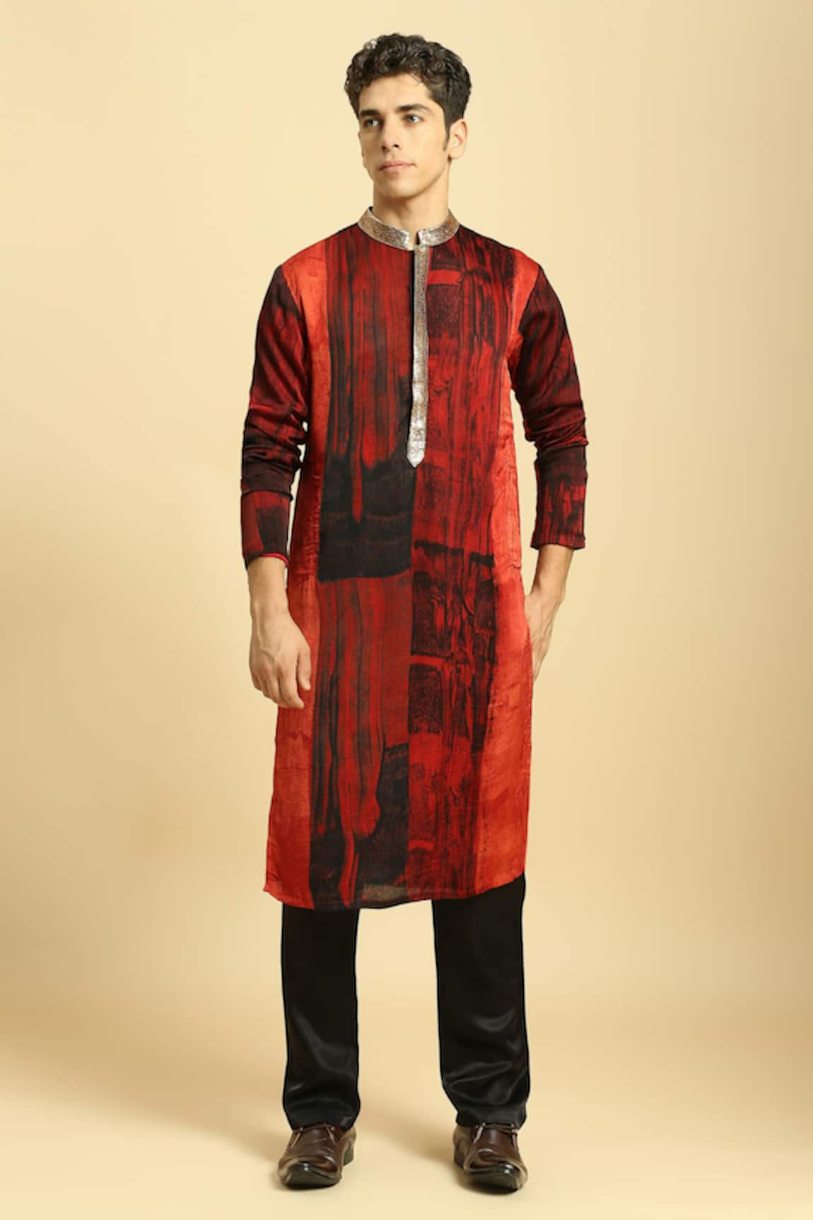 Masumi Mewawalla Ajrakh Print Kurta & Pant Set